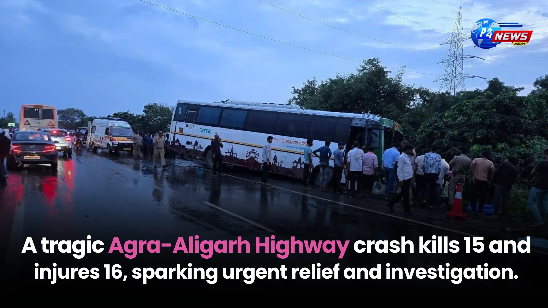 Tragic Collision on Agra-Aligarh Highway Claims 15 Lives